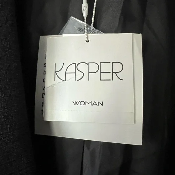 Kasper Women’s Plus Size Black Open Blazer Size 24W